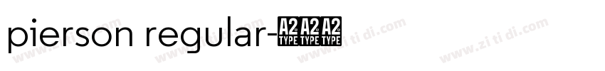pierson regular字体转换